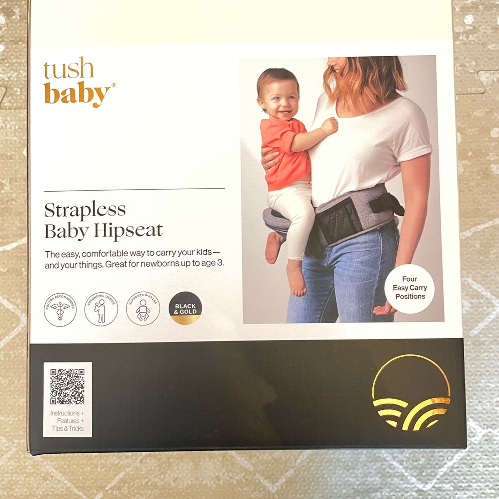 New Tushbaby - Black & Gold